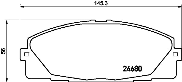 NF PARTS Piduriklotsi komplekt,ketaspidur NF0015831